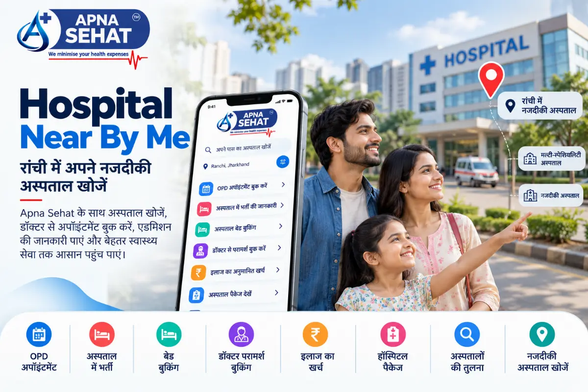 Hospital Near By Me: Find Nearby Hospitals in Ranchi with Apna Sehat