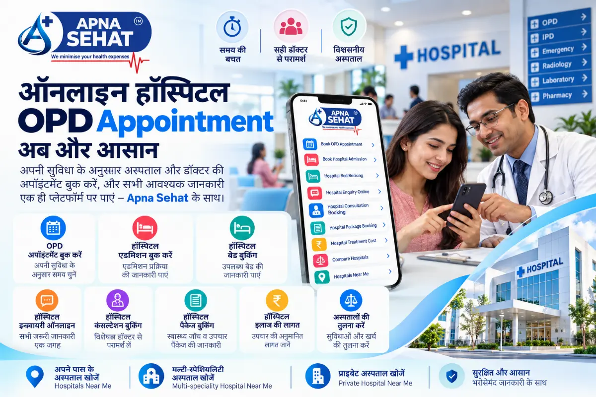 Hospital OPD Appointment Online: Book Hospital Consultation and Explore Healthcare Services with Apna Sehat