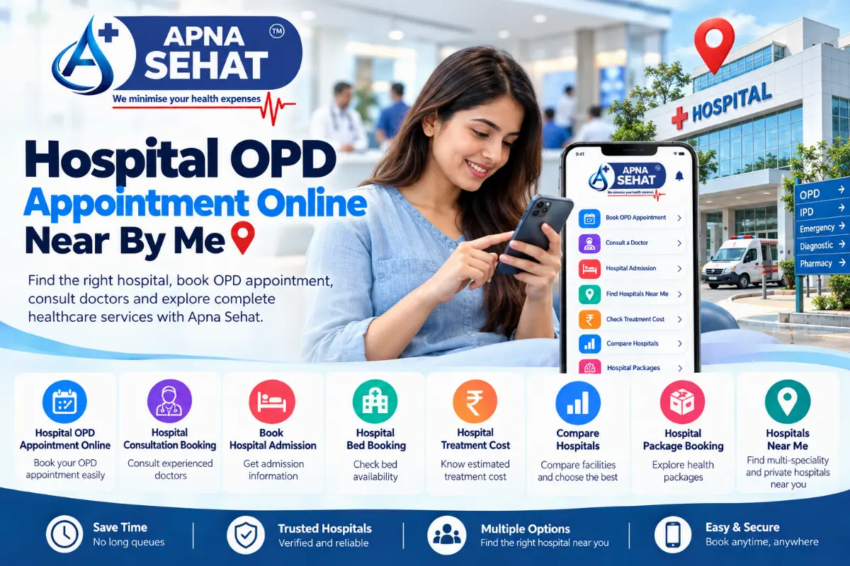 Hospital OPD Appointment Online Near By Me: आसान तरीके से डॉक्टर और अस्पताल खोजें | Apna Sehat